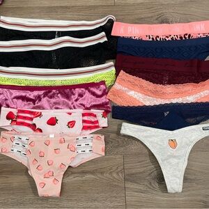 12 NWOT VS / VS Pink Assorted Panties